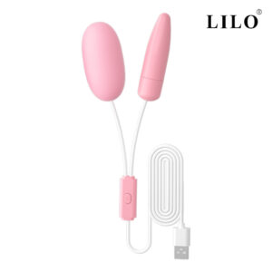 Vibrador Duplo Bullets na cor Rosa com 12 Modos de Vibração