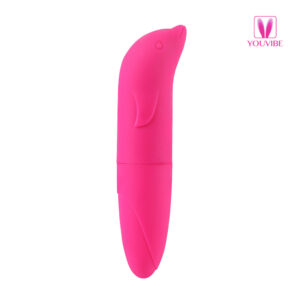 Vibrador Golfinho Ponto G Aveludado Disponível em Várias Cores com 1 Modo de Vibração - Pink