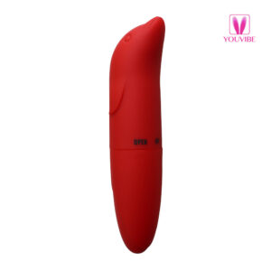 Vibrador Golfinho Ponto G Aveludado Disponível em Várias Cores com 1 Modo de Vibração - Vermelho