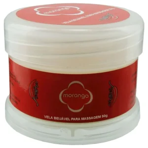 Vela para Massagem Beijável 50g - MORANGO