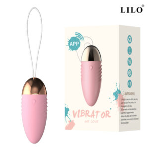 Bullet com Controle por Aplicativo na cor Rosa e 10 Modos de Vibração