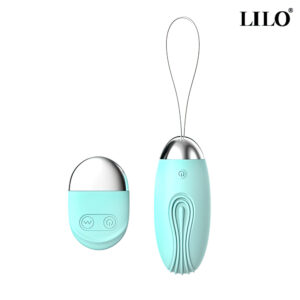 Vibrador Bullet com Controle sem Fio na cor Azul e 10 Modos de Vibração