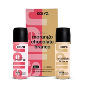 Gel Térmico Beijável 15ml (cada) - JELLS HOT DUO MORANGO E CHOCOLATE BRANCO