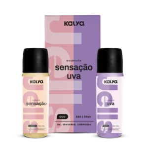 Gel Térmico Beijável 15ml (cada) - JELLS HOT DUO SENSAÇÃO E UVA