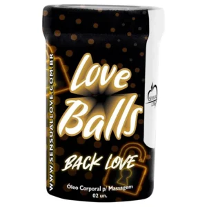 Bolinhas Lubrificantes Anestésico Anal Unissex Love Balls 2 unidades - BACK LOVE