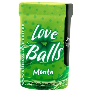 Bolinhas Lubrificantes Beijáveis Love Balls 2 unidades - MENTA