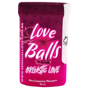 Bolinhas Lubrificantes Excitante Feminino Love Balls 2 unidades - ORGASTIC LOVE