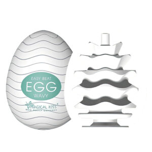 Egg Masturbador Silicone Texturizado Masculino - WAVY
