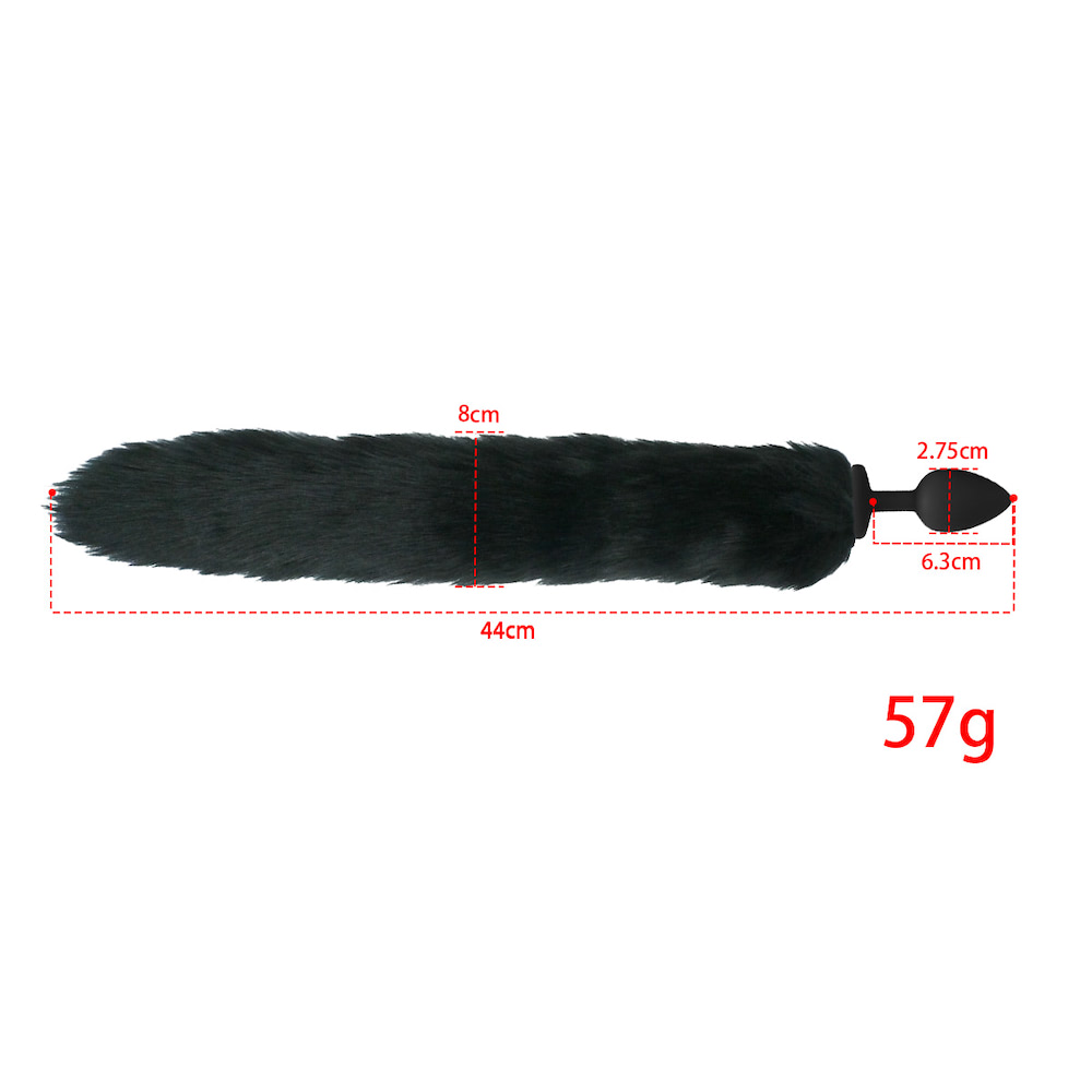 Plug Anal com Rabo de Raposa - TAMANHO P NA COR PRETA - Imagem 4