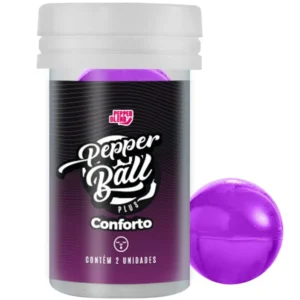 Bolinhas Lubrificantes Funcionais Beijáveis Dessensibilizante Anal Pepper Ball 2 unidades - CONFORTO