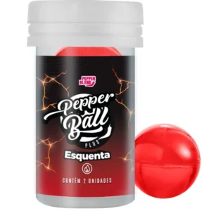 Bolinhas Lubrificantes Térmicas Beijáveis Pepper Ball 2 unidades - ESQUENTA