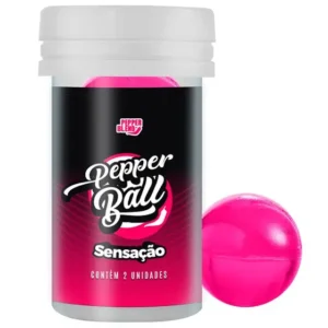 Bolinhas Lubrificantes Beijáveis Pepper Ball 2 unidades - SENSAÇÃO