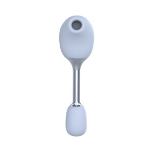Vibrador com Estimulador de Clitóris na cor Azul com 10 Modos de Vibração e 5 Modos de Pulsação