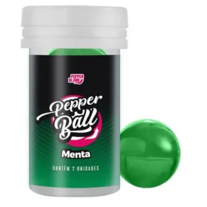 Bolinhas Lubrificantes Beijáveis Pepper Ball 2 unidades - MENTA