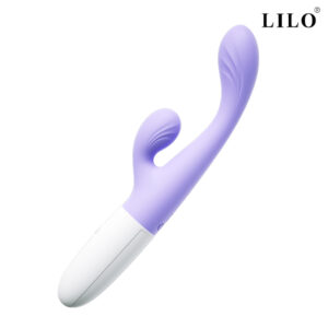 Vibrador Ponto G e Estimulador de Clitóris na cor Lilás com 10 Modos de Vibração