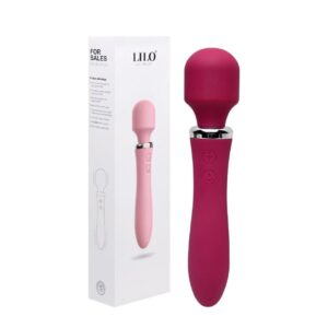 Vibrador Varinha Mágica na cor Bordô com 10 Modos de Vibração