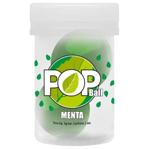 Bolinhas Lubrificantes Beijáveis POP Ball 2 unidades - MENTA