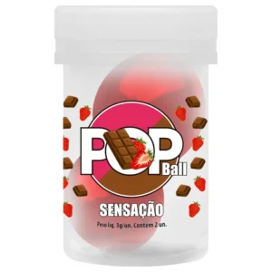 Bolinhas Lubrificantes Beijáveis POP Ball 2 unidades - SENSAÇÃO