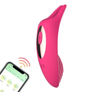 Vibrador de Calcinha com Controle por Aplicativo na Cor Pink com 9 Modos de Vibração