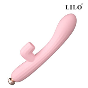 Vibrador Dupla Estimulação na Cor Rosa com10 Modos de Vibração - EMILY