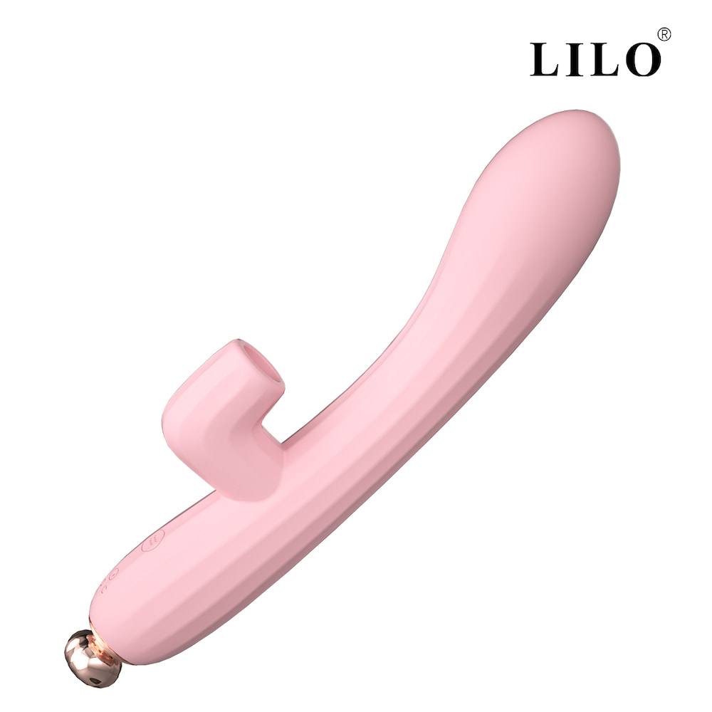 Vibrador Dupla Estimulação na Cor Rosa com10 Modos de Vibração - EMILY