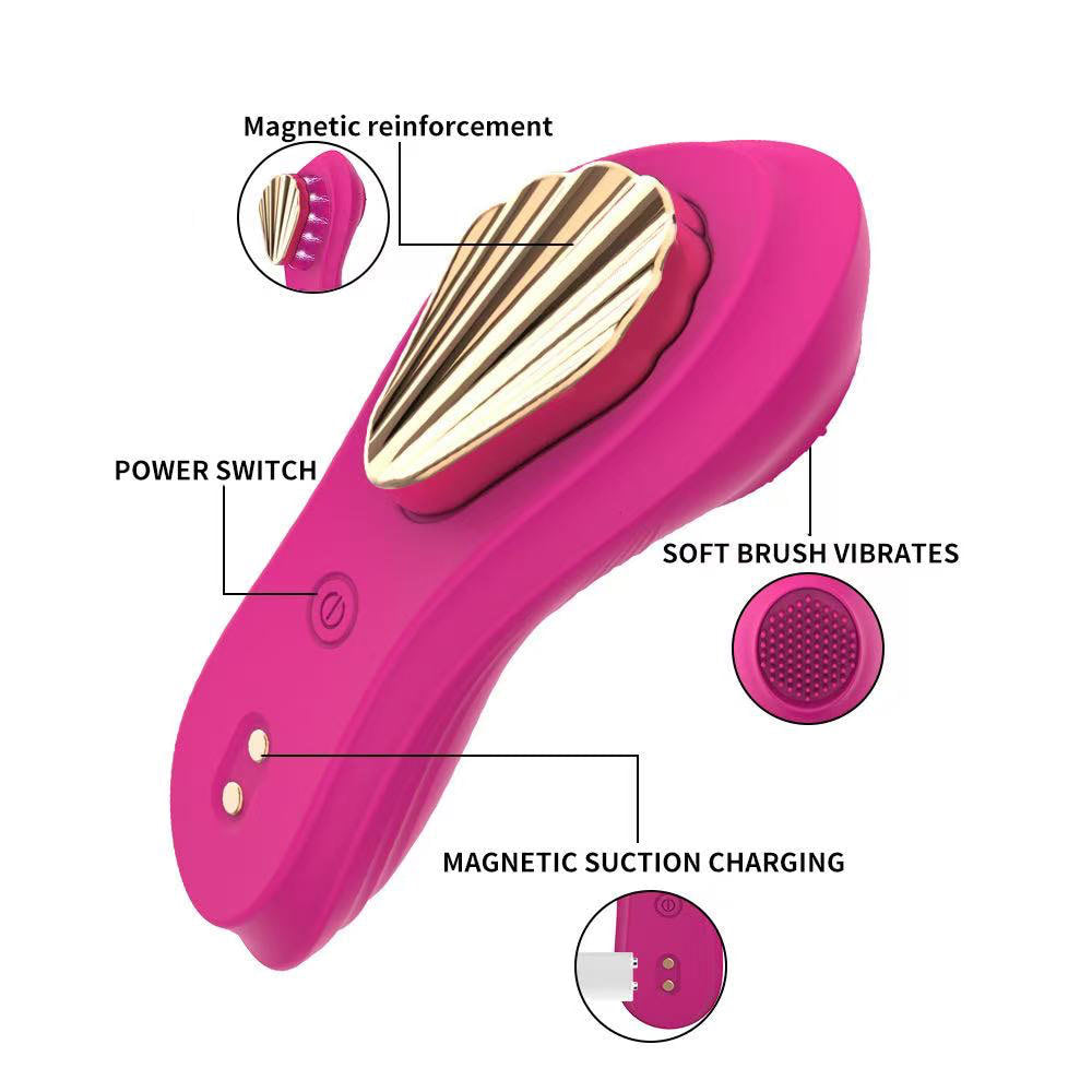 Vibrador de Calcinha com Controle por Aplicativo com Imã Externo na Cor Rosa e 9 Modos de Vibração - Imagem 4