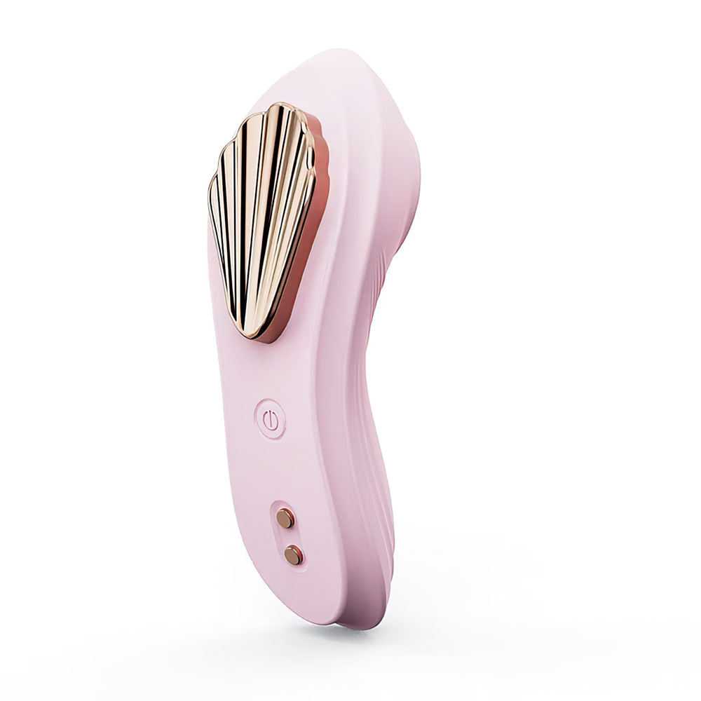 Vibrador de Calcinha com Controle por Aplicativo com Imã Externo na Cor Rosa e 9 Modos de Vibração