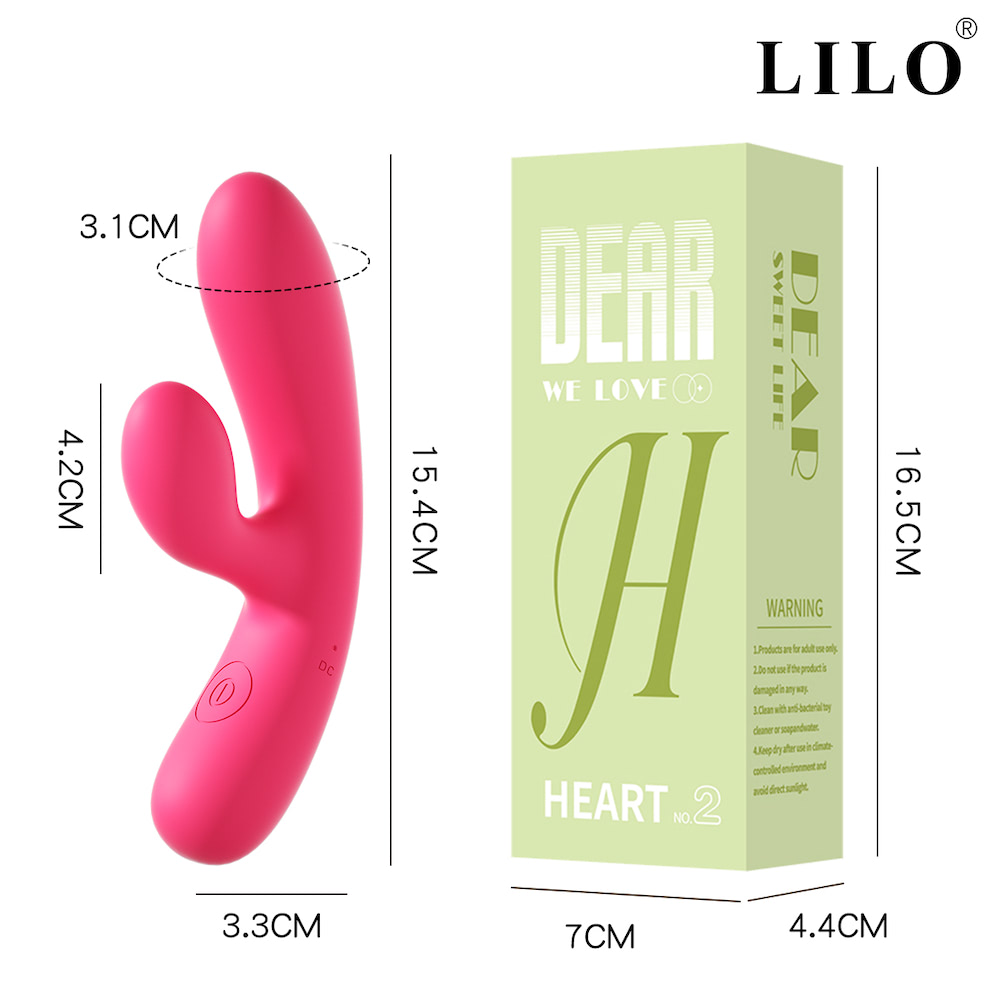 Vibrador Dupla Estimulação na cor Pink e 10 Modos de Vibração - LUNA - Imagem 2