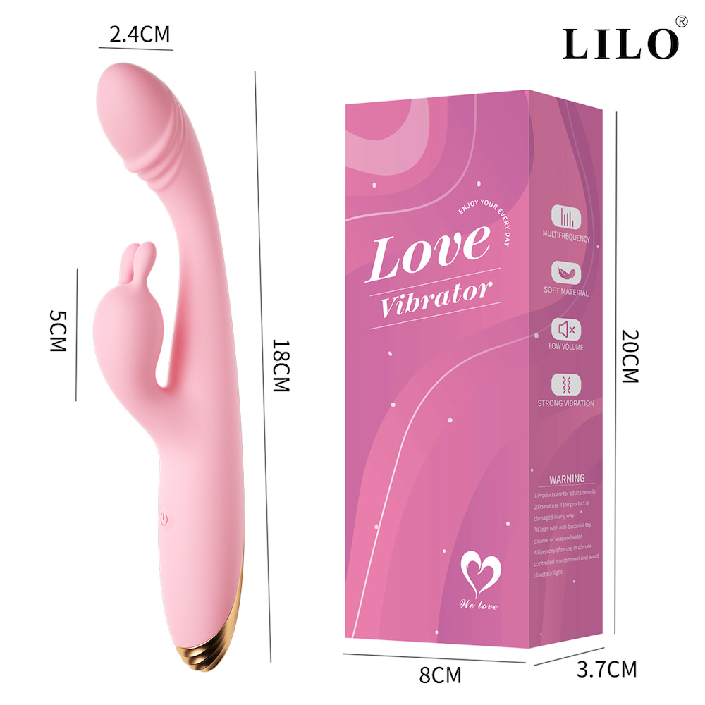 Vibrador Dupla Estimulação na Cor Rosa com 10 Modos de Vibração - Imagem 3