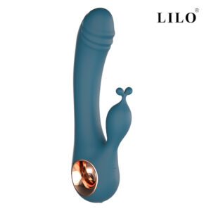 Vibrador Dupla Estimulação na Cor Verde com 10 Modos de Vibração