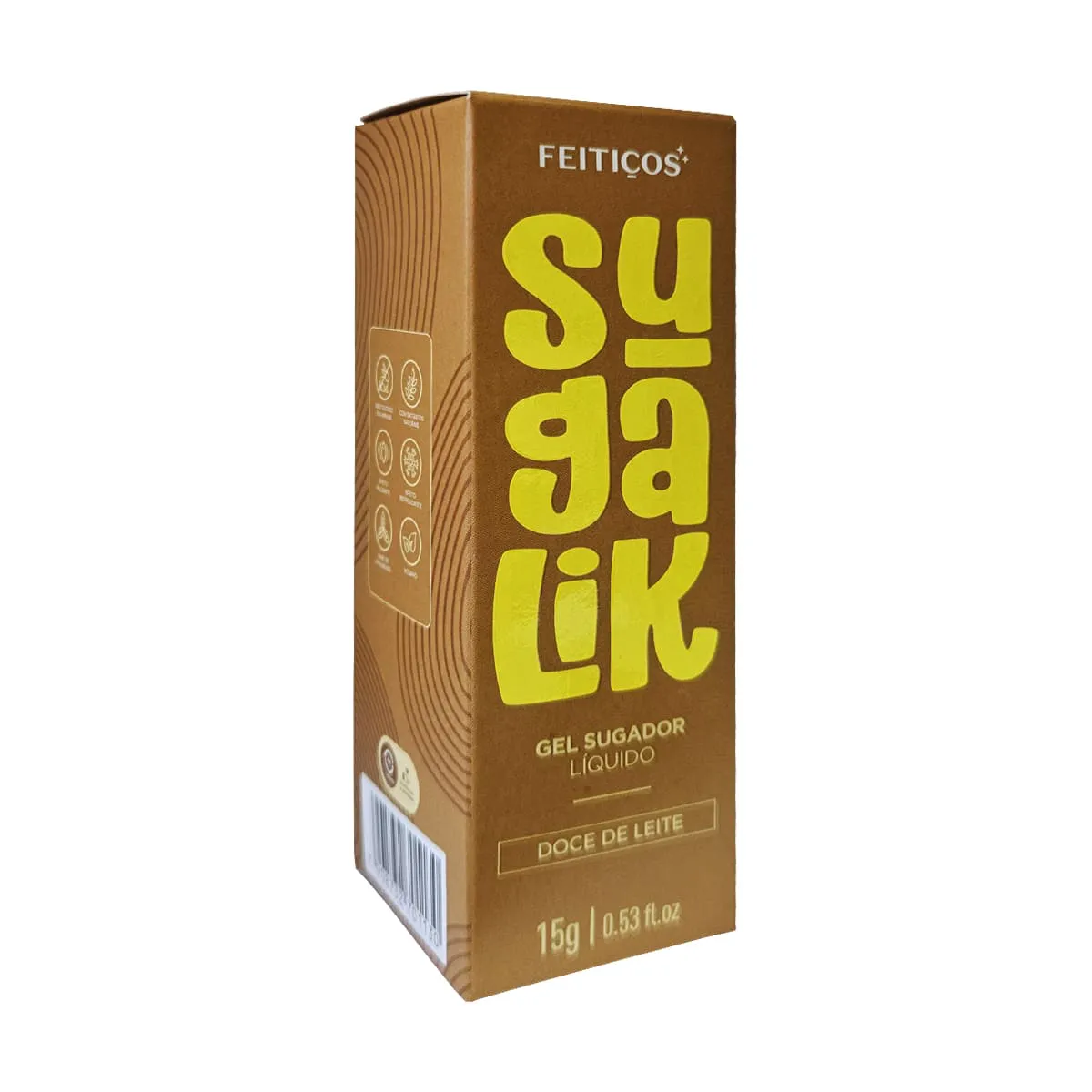 Gel Funcional Beijável Sugalik 15g - DOCE DE LEITE - Imagem 2