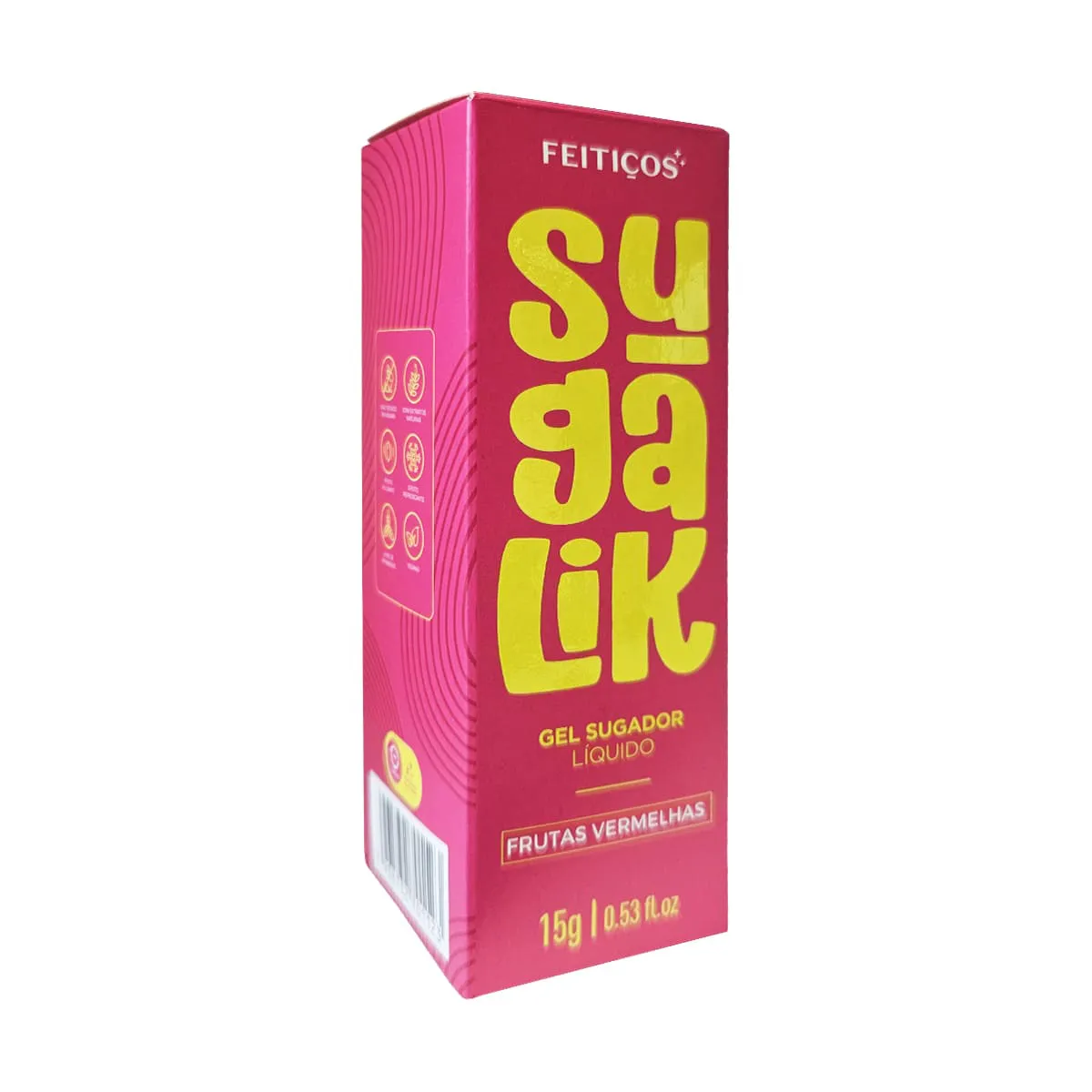 Gel Funcional Beijável Sugalik 15g - FRUTAS VERMELHAS - Imagem 3