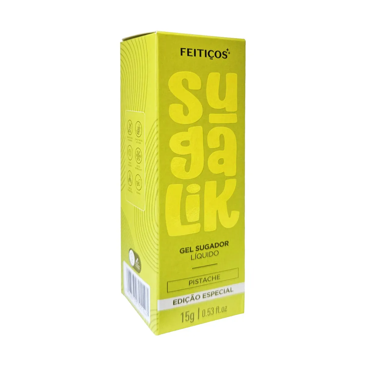 Gel Funcional Beijável Sugalik 15g - PISTACHE - Imagem 2